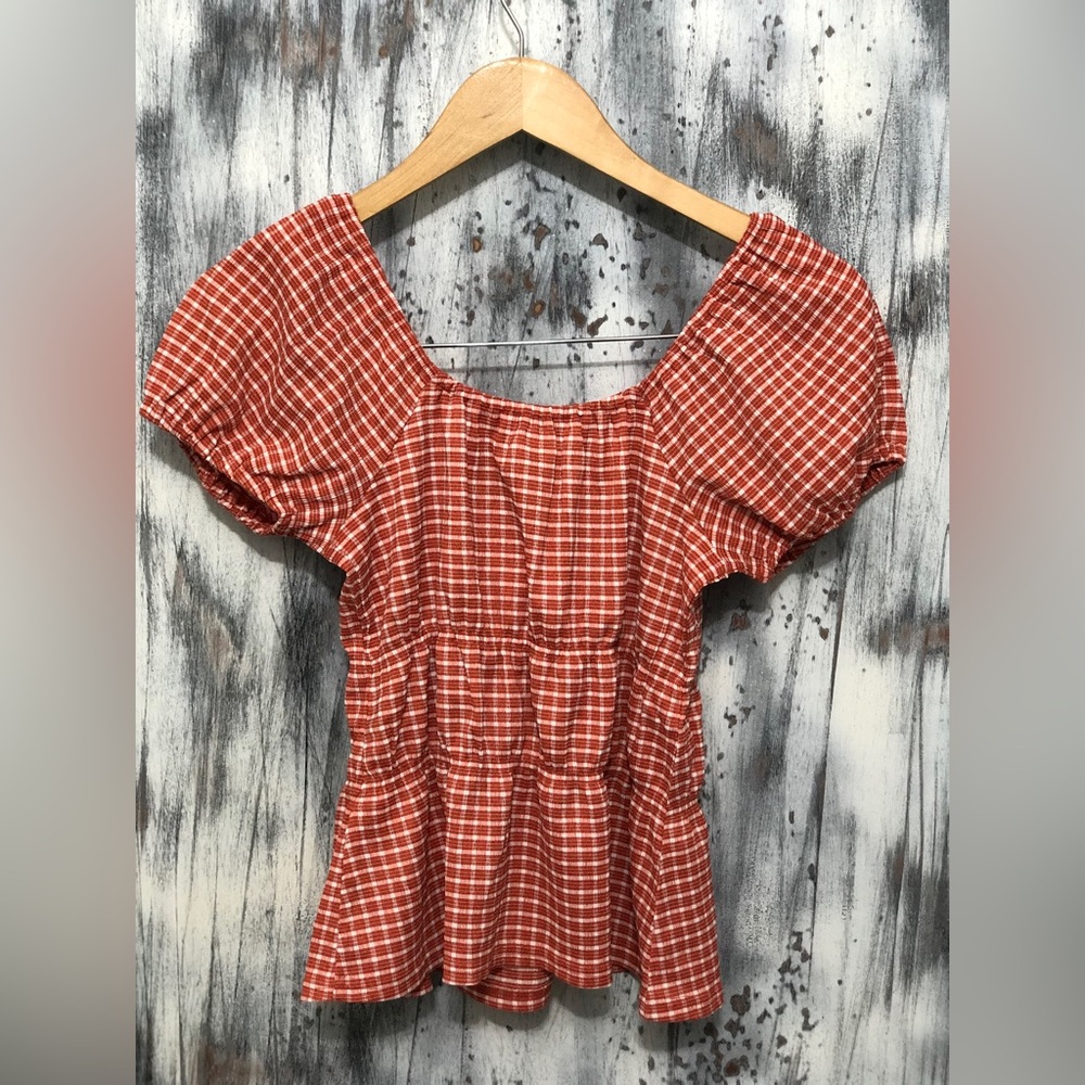 Madewell Omaha Tiered Top Gingham - Size: Various - Picture 2 of 11